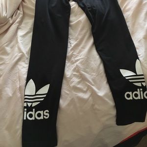 Black Adidas Leggings EUC (worn/washed once)